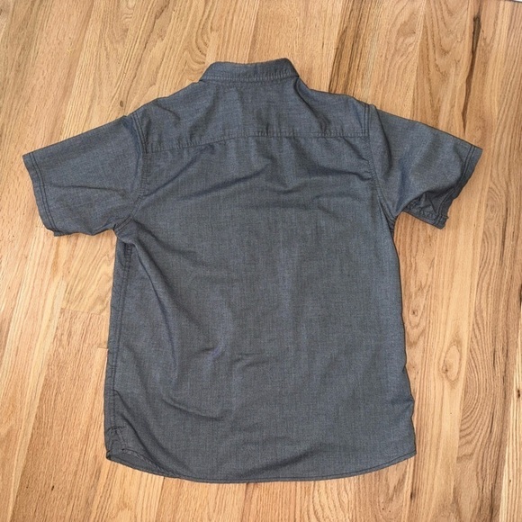 Mountain Hardwear Men’s Button Short Sleeve Shirt Charcoal Size Medium - Picture 4 of 9